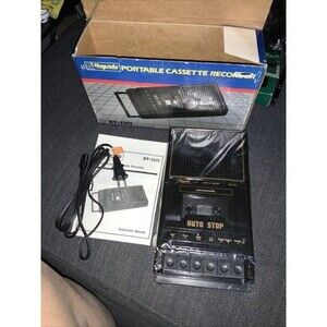 New Old Stock Alaron Rhapsody Vtg RY-1201 Portable Slimline Cassette Recrdrer